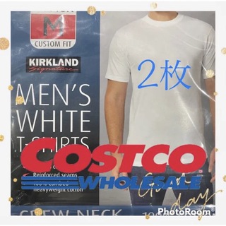 カークランド(KIRKLAND)のコストコカークランド メンズ白Tシャツ M(Tシャツ/カットソー(半袖/袖なし))