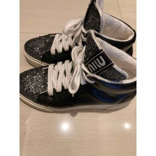 miumiu - miu miu ラメスニーカー ハイカットの通販 by yy's shop