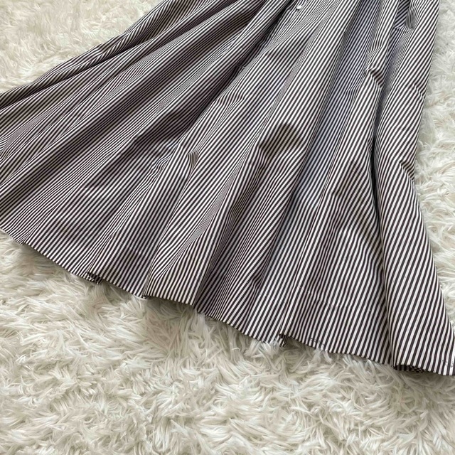 エブール ロングスカート 春服 ストライプ 夏服 フレア | agro-vet.hr