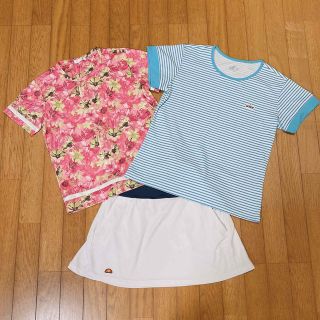 エレッセ(ellesse)のくー様専用　テニスウェア レディース 3点セット(ウェア)