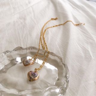 ロキエ(Lochie)の♥ Vintage rétro Heart Pearl Necklace(ネックレス)