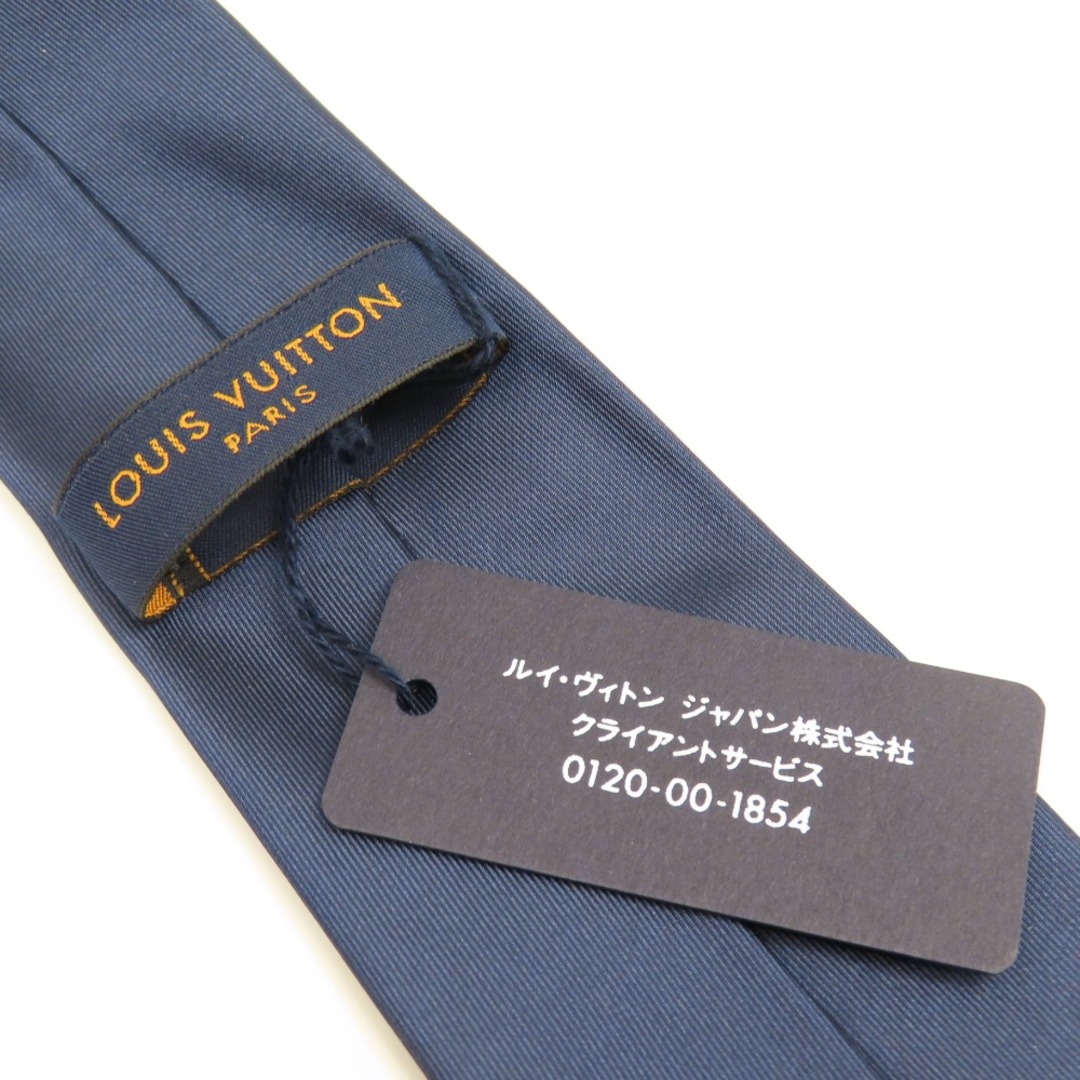 未使用品 LOUIS VUITTON ルイヴィトン スーツ Yシャツ ビジネス 通勤 ネクタイ シルク ネイビー