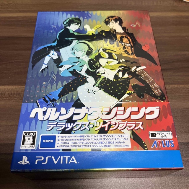 PlayStation Vita(プレイステーションヴィータ)の【中古】ペルソナダンシング デラックス・ツインプラス 【限定版同梱物】 エンタメ/ホビーのゲームソフト/ゲーム機本体(携帯用ゲームソフト)の商品写真