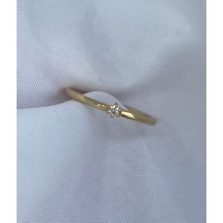 限定価格‼︎超絶高品質1粒★K18ダイヤモンドリング18金ダイヤピンキーリング