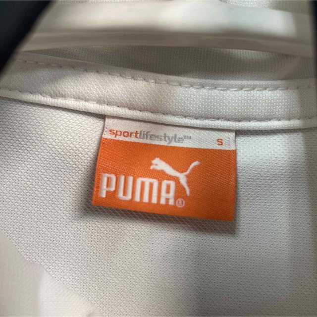 PUMA(プーマ)のゴルフ　ウェア　プーマ　レデース　半袖　S ホワイト　ジップ　テニス　スポーツ スポーツ/アウトドアのゴルフ(ウエア)の商品写真