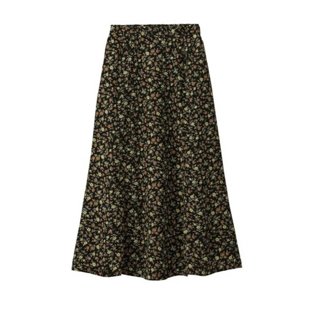 GU(ジーユー)のフレア ロングスカート フラワー 花柄 GU スカート レディースのスカート(ロングスカート)の商品写真