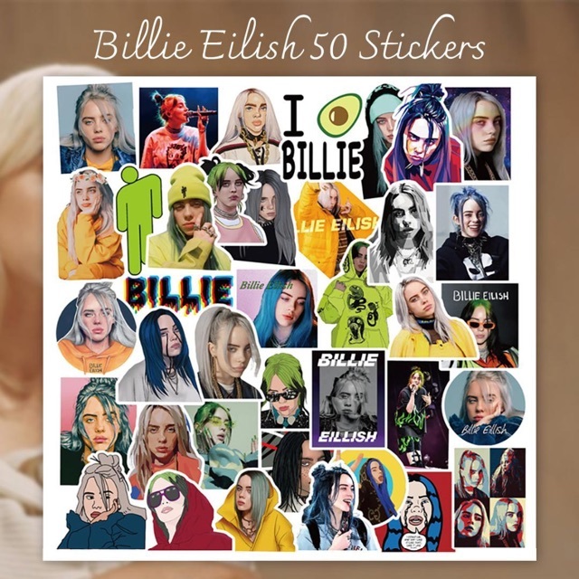 ビリーアイリッシュ ステッカー 50枚セット Billie Eilish シール エンタメ/ホビーのタレントグッズ(ミュージシャン)の商品写真