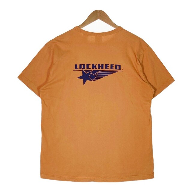 Buzz Rickson's(バズリクソンズ)の★バズリクソンズ LOCKHEED MARTIN ミリタリー Ｔシャツ オレンジ メンズのトップス(Tシャツ/カットソー(半袖/袖なし))の商品写真