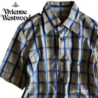 ヴィヴィアンウエストウッド(Vivienne Westwood)の【Vivienne Westwood】半袖シャツ　チェック　ロゴ★(シャツ)