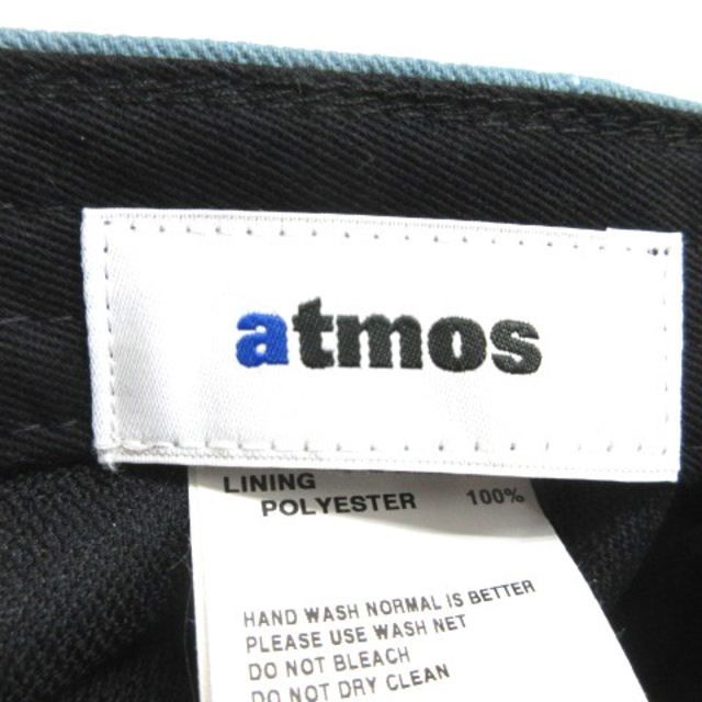 アトモス atmos AM LOGO CAP キャップ 帽子 青 230522E