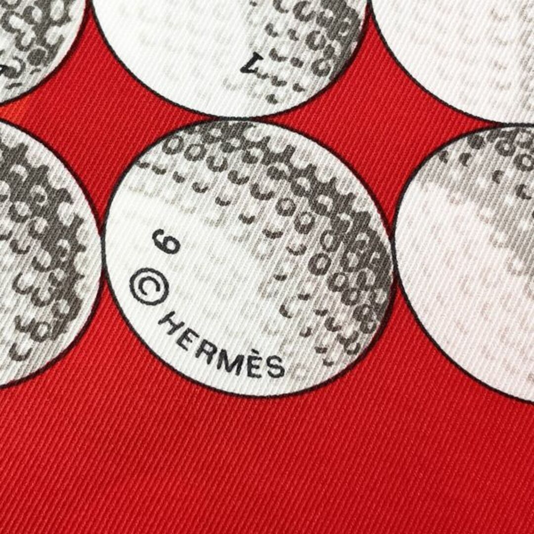 HERMES カレ70 VINTAGE balles de golf ゴルフボール スカーフ