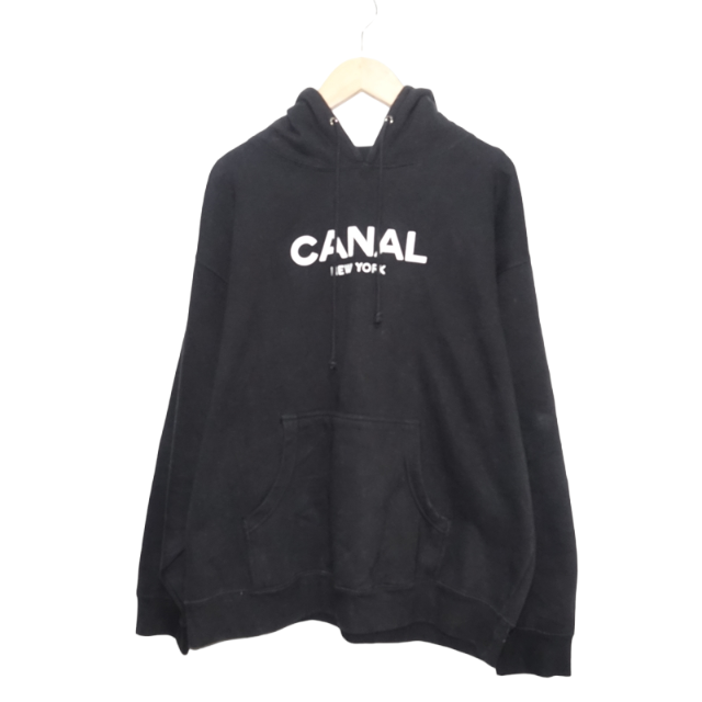 カラーCANAL NEW YORK LOGO HOODIE BLACK