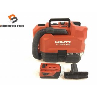 ☆比較的綺麗です☆ HILTI ヒルティ 充電式 バキュームクリーナー VC75-1-A22 バッテリー1個(21.6V5.2Ah)付き 71813