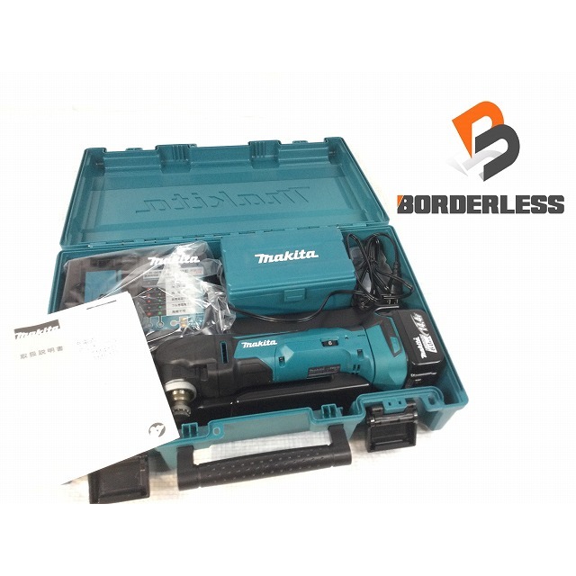 ☆未使用品☆ makita マキタ 14.4V 充電式マルチツール TM41DRG バッテリー1個(BL1460B)付き 充電器(DC18RF)付き 72282