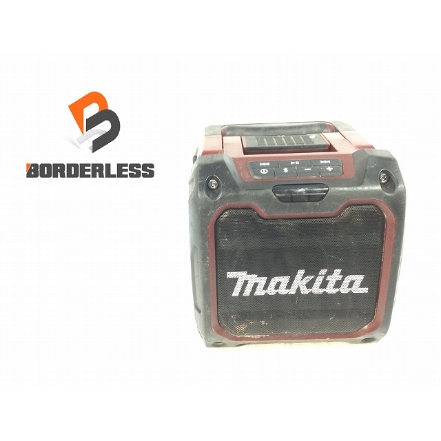 ☆品☆makita マキタ 10.8V-18V 充電式スピーカ MR200 赤 Bluetooth搭載 本体のみ 現場 車内 72370工具