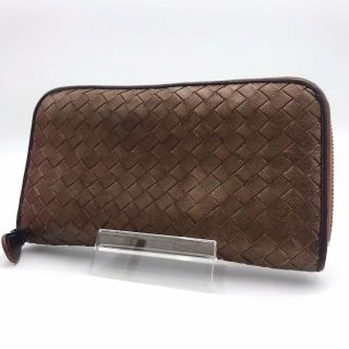 ボッテガヴェネタ(Bottega Veneta)の希少美品✨ボッテガヴェネタ 長財布 ラウンド イントレチャート ブロンズ(長財布)