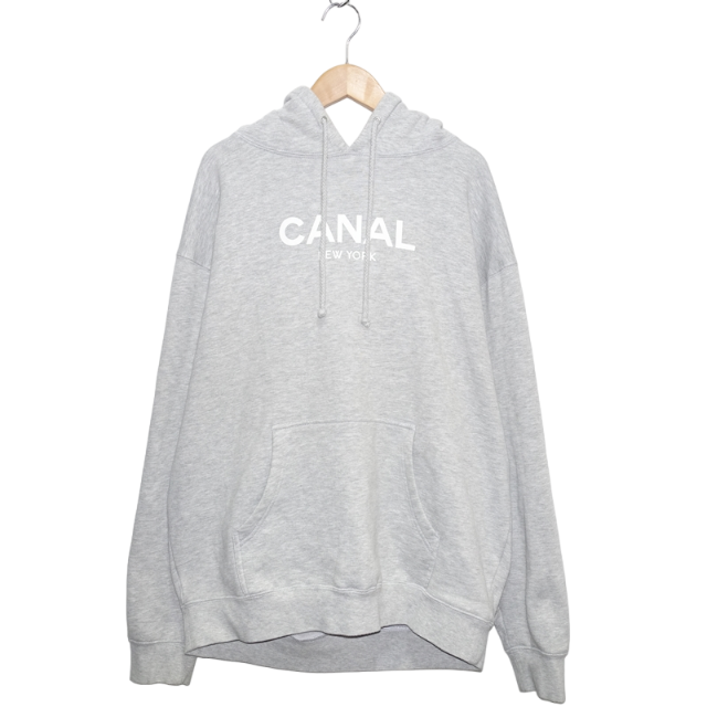 CANAL NEW YORK LOGO HOODIE GRAY