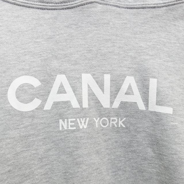 CANAL NEW YORK LOGO HOODIE GRAY - パーカー