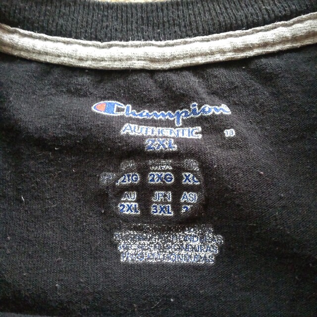 Champion(チャンピオン)の大きいサイズ アメリカ古着 Champion ノースリーブシャツ 2XL メンズのトップス(Tシャツ/カットソー(半袖/袖なし))の商品写真