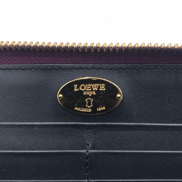 極美品✨LOEWE 長財布 ピンク アナグラム アマソナ タッセル バイ