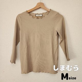 シマムラ(しまむら)の✱ しまむら リブメロウ トップス 5分袖 M ✱(カットソー(半袖/袖なし))