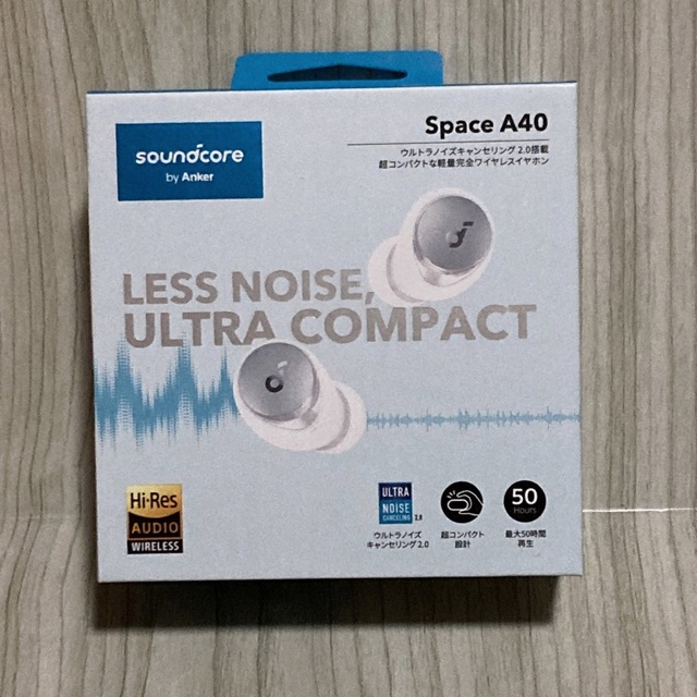 激安在庫 【新品未開封】Anker Soundcore Space A40 ホワイト 6720円