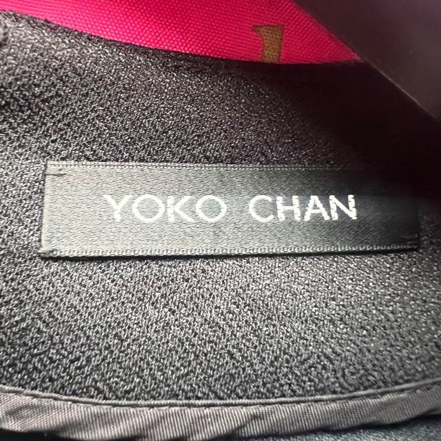 【美品】YOKO CHAN フレアワンピース ブラック Ｖネック 36 膝丈