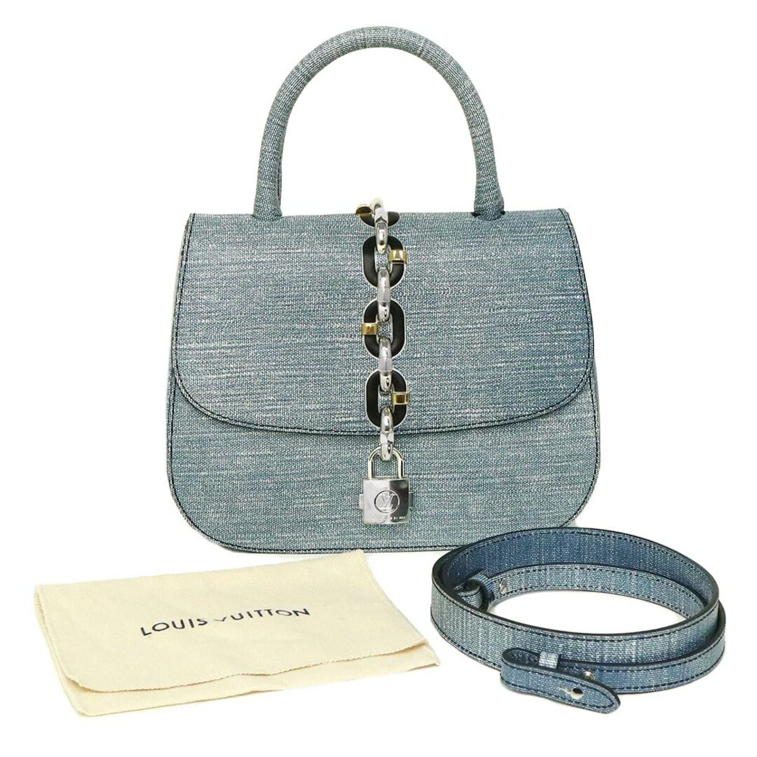 LOUIS VUITTON - ルイ ヴィトン エピデニムレザー 2wayバッグ ブルー