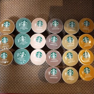 スターバックスコーヒー(Starbucks Coffee)のドルチェグスト　スターバックス　カプセル　6種　15杯分　飲み比べセット(コーヒー)