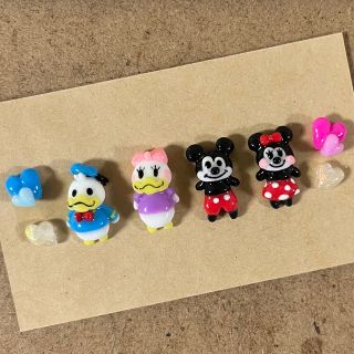 ディズニー(Disney)の3dネイルパーツ【らくがき風　ディズニー　ゆるかわミッキー フレンズ　痛ネイル】(デコパーツ)