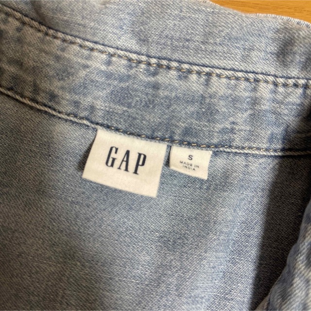 GAP(ギャップ)のGAP  デニムシャツワンピース レディースのワンピース(ひざ丈ワンピース)の商品写真