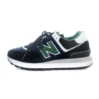 ニューバランス(New Balance)のニューバランス スニーカー スエード 28cm 紺 ネイビー 緑(スニーカー)