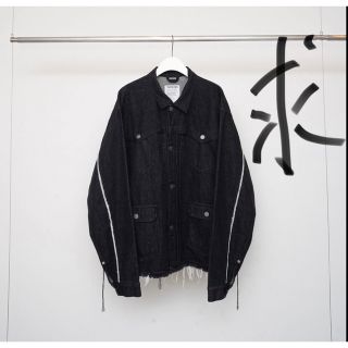 オーラリー(AURALEE)のfaccies 11oz Wt Denim Jk -BLACK(Gジャン/デニムジャケット)