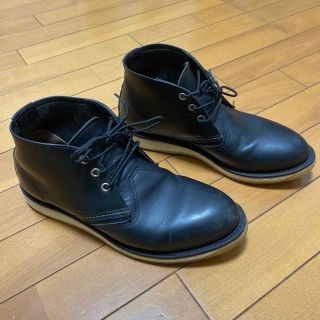 レッドウィング(REDWING)のレッドウィングREDWING　チャッカブーツ　黒　（26.5cm）(ブーツ)