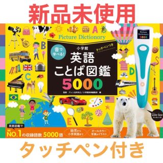 ショウガクカン(小学館)のセール 音で学べる！英語ことば図鑑5000　タッチペンつき 新品未使用(絵本/児童書)