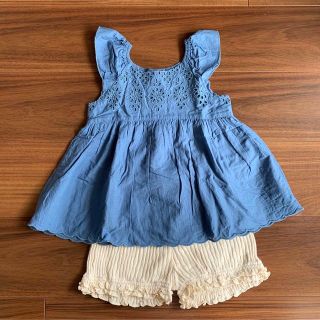 ベビーギャップ(babyGAP)のbaby GAPスカラップアイレットチュニック105cm(ブラウス)