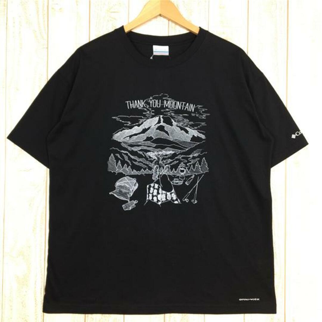 Columbia(コロンビア)のMENs L  コロンビア アリガトサン ショートスリーブ Tシャツ Arigatosan Short Sleeve Tee COLUMBIA PM0157 ブラック系 メンズのメンズ その他(その他)の商品写真