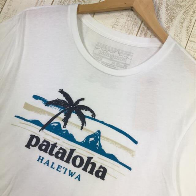 MENs M パタゴニア ハレイワ限定 パタロハ オーガニックコットン Tシャツ アメリカ製 PATAGONIA ホワイト系