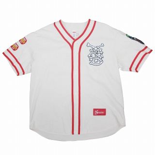 シュプリーム(Supreme)の21SS シュプリーム パッチ デニム ベースボール ジャージー シャツ S(シャツ)