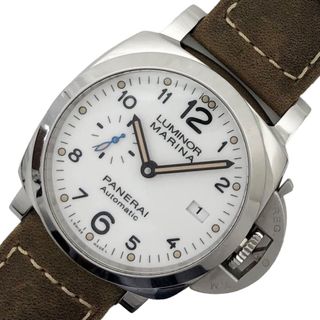 パネライ(PANERAI)の　パネライ PANERAI ルミノールマリーナ1950 3デイズアッチャイオ PAM01499 ホワイト文字盤 SS/レザーストラップ 自動巻き メンズ 腕時計(その他)