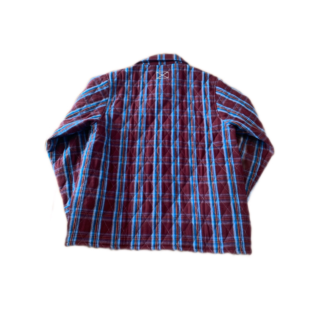 【MLVINCE】QUILTED CHECK SHIRTS JACKET 赤