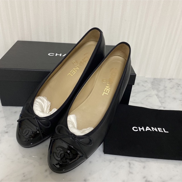 シャネル　バレリーナ　CHANEL フラットシューズ　35.5 22.5