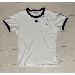 クレージュ(Courreges)のcourreges クレージュ Bumpy Contrast T-shirt(Tシャツ(半袖/袖なし))