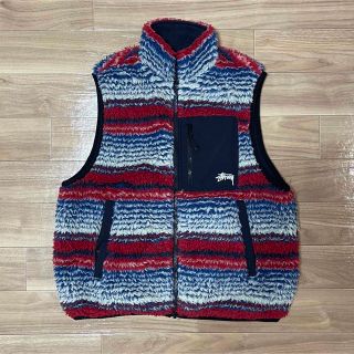 ステューシー(STUSSY)のステューシー STUSSY ベスト Striped SHERPA VEST(ベスト)