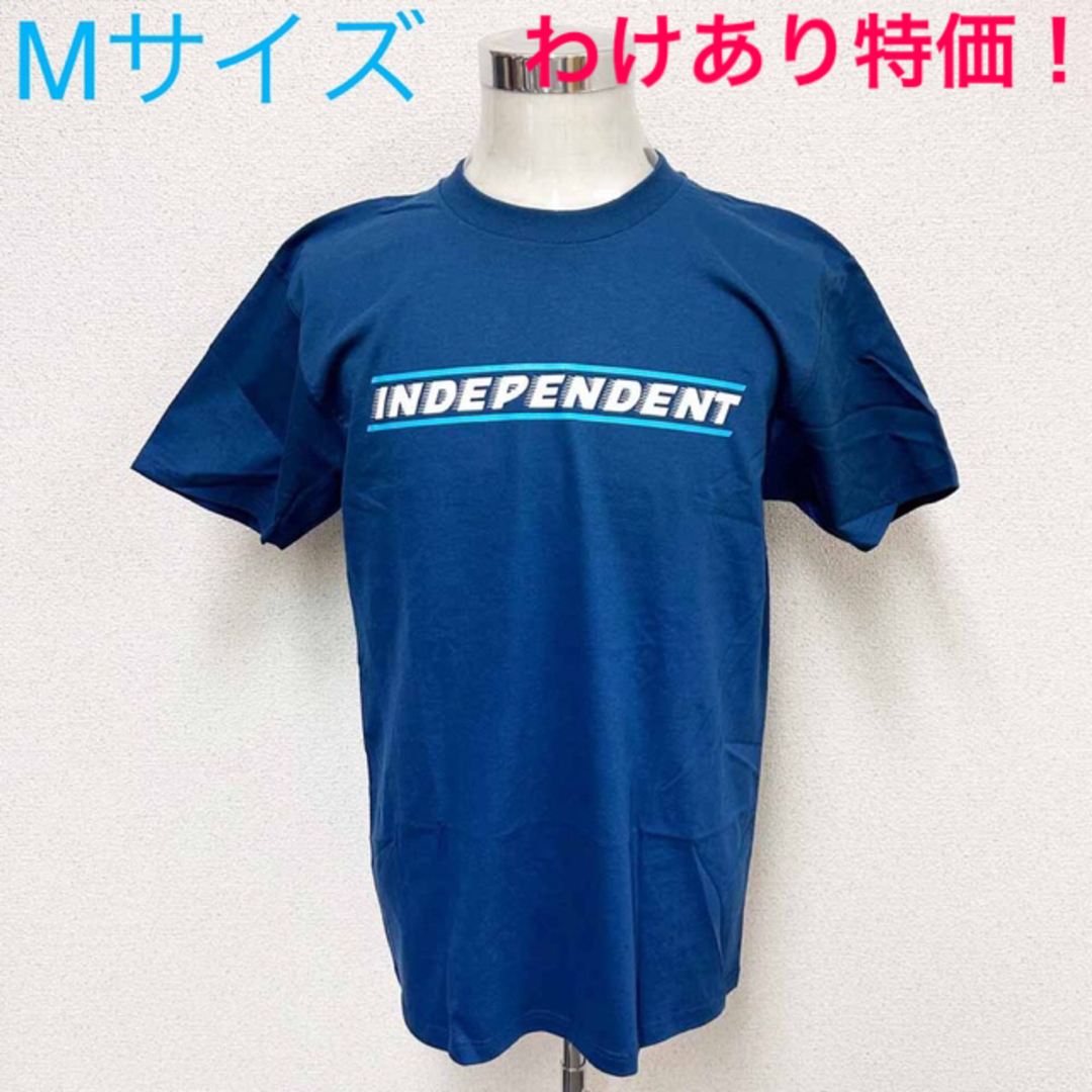 わけありINDPENDENT インディペンデント 半袖Ｔシャツ ネイビーMサイズ | フリマアプリ ラクマ