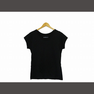 ノーブル(Noble)のノーブル NOBLE カットソー Tシャツ 半袖 コットン シンプル ブラック(カットソー(半袖/袖なし))