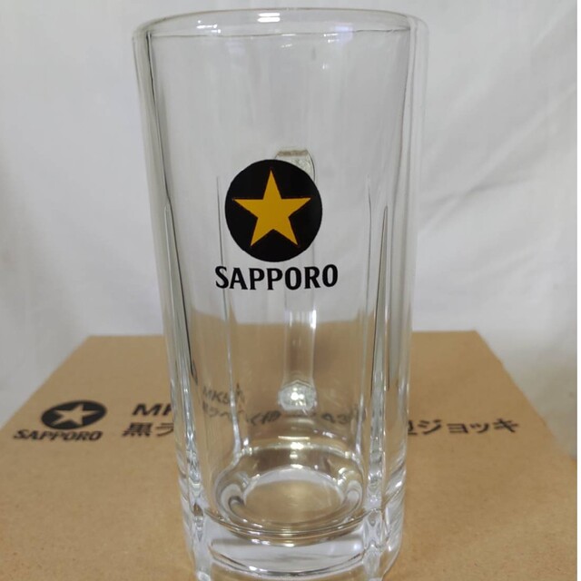 サッポロ(サッポロ)の★SAPPORO　黒ラベル　〈樽生〉　435型　ジョッキ インテリア/住まい/日用品のキッチン/食器(グラス/カップ)の商品写真