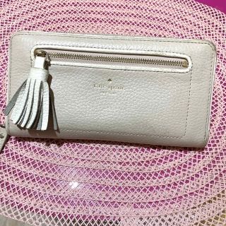 ケイトスペードニューヨーク(kate spade new york)のkate spade ◇ベージュ系◆可愛い長財布◇used(長財布)