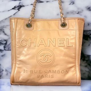 シャネル(CHANEL)のレア！CHANEL ドーヴィル　チェーンショルダーバッグ　オールレザー　美品(ショルダーバッグ)