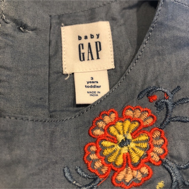 babyGAP(ベビーギャップ)のbabyGAP ワンピース 3Y 100 ブルー ネイビー タンクトップ キッズ/ベビー/マタニティのキッズ服女の子用(90cm~)(ワンピース)の商品写真